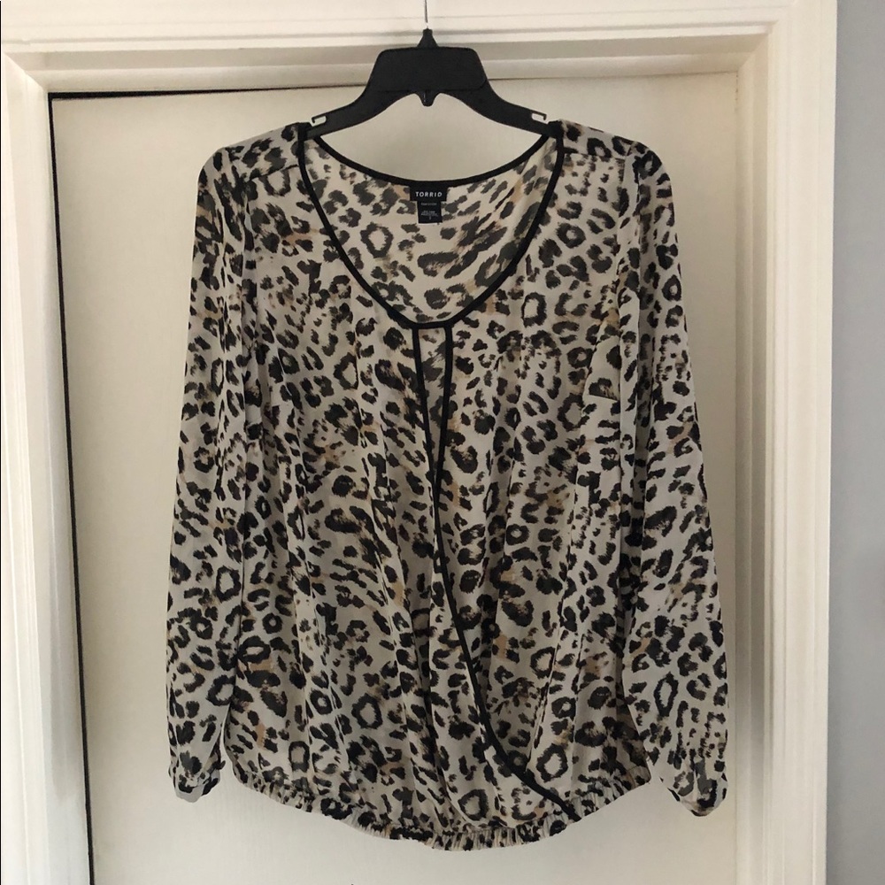 Leopard Print Blouse